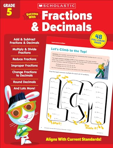 Stock image for Scholastic Success with Fractions & Decimals Grade 5 Workbook for sale by ThriftBooks-Atlanta