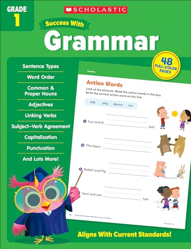 Imagen de archivo de Scholastic Success with Grammar Grade 1 Workbook a la venta por ZBK Books