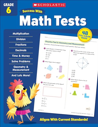 Stock image for Scholastic Success with Math Tests Grade 6 Workbook for sale by ThriftBooks-Atlanta