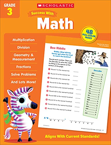 Beispielbild fr Scholastic Success with Math Grade 3 Workbook zum Verkauf von SecondSale
