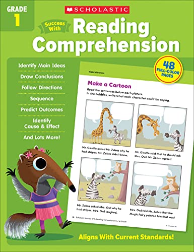 Beispielbild fr Scholastic Success with Reading Comprehension Grade 1 Workbook (Scholastic, Grade 1) zum Verkauf von Big River Books