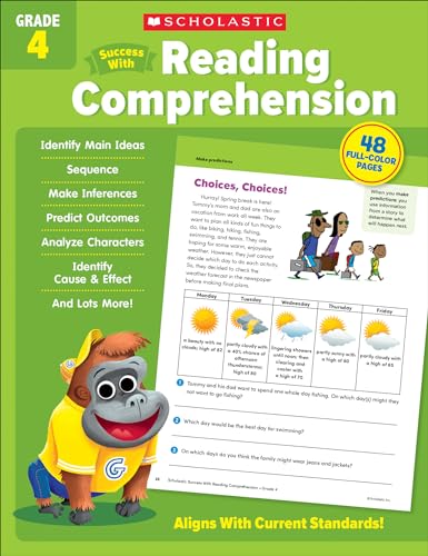 Stock image for Scholastic Success with Reading Comprehension Grade 4 Workbook for sale by ThriftBooks-Atlanta