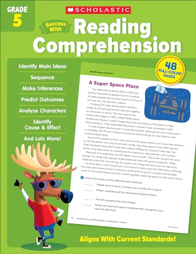 Imagen de archivo de Scholastic Success with Reading Comprehension Grade 5 Workbook a la venta por ZBK Books