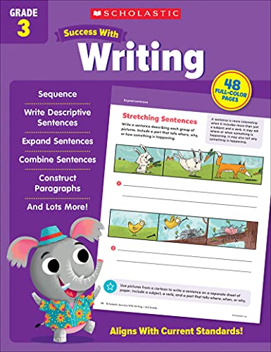 Beispielbild fr Scholastic Success with Writing Grade 3 Workbook zum Verkauf von BooksRun