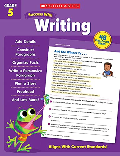 9781338798753: Scholastic Success with Writing Grade 5 Workbook