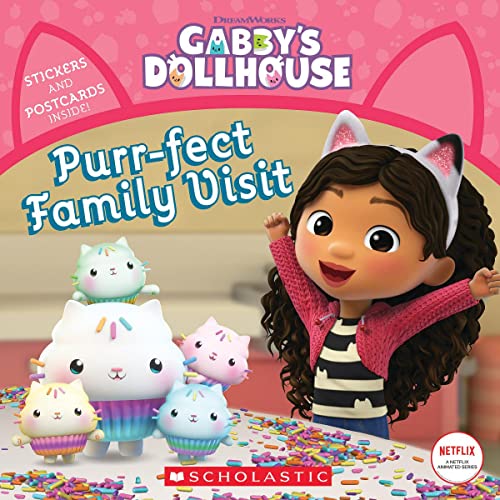 Imagen de archivo de Purr-fect Family Visit: Stickers and Postcards Inside! (Gabby's Dollhouse) a la venta por Studibuch