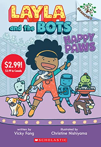 Stock image for Happy Paws: A Branches Book (Layla and the Bots #1) (Summer Reading) for sale by SecondSale