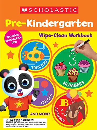 Beispielbild fr Scholastic Pre-K Wipe-Clean Workbook zum Verkauf von PBShop.store US