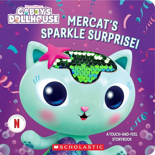 Stock image for Mercat's Sparkle Surprise! A touch-and-feel Storybook (DreamWorks: Gabby's Dollhouse) (Board Book) for sale by Grand Eagle Retail