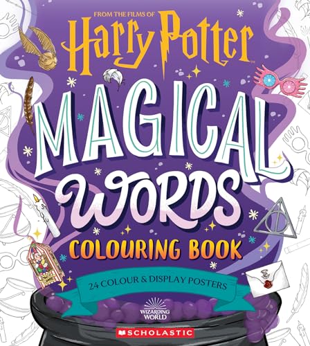 Imagen de archivo de Magical Words Coloring Book: 24 Color & Frame Posters (Harry Potter) a la venta por HPB-Emerald