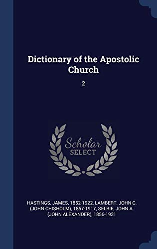 Imagen de archivo de Dictionary of the Apostolic Church: 2 a la venta por Lucky's Textbooks