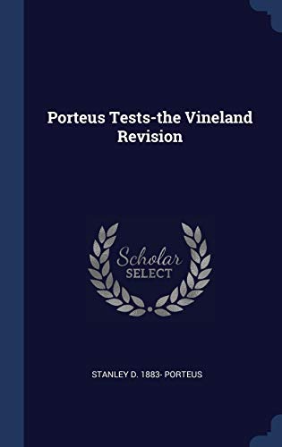 9781340322762: Porteus Tests-the Vineland Revision