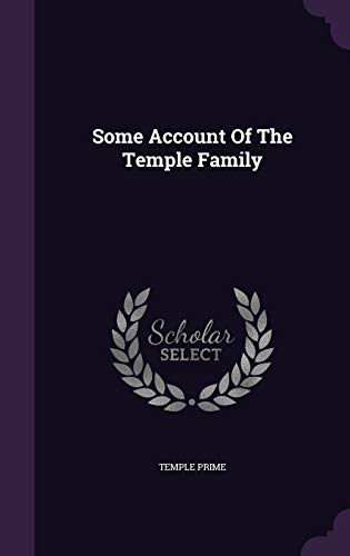 9781340656447: Some Account Of The Temple Family