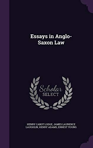 Stock image for Essays in Anglo-Saxon Law for sale by Majestic Books