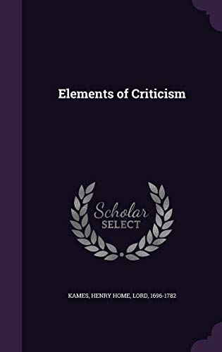 9781341644009: Elements of Criticism
