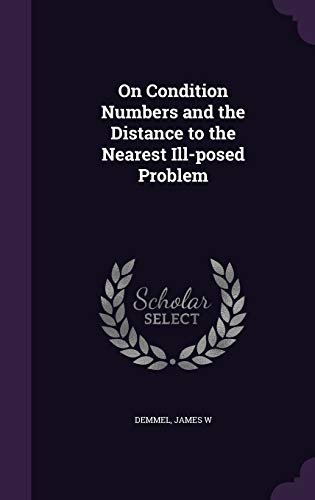 9781342068569: On Condition Numbers and the Distance to the Nearest Ill-posed Problem