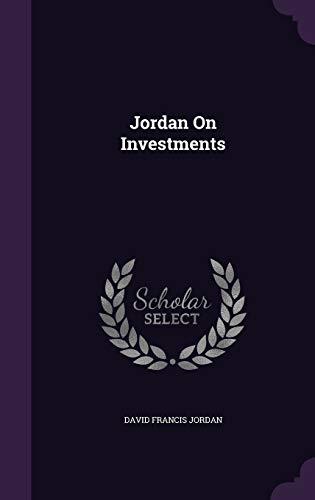 Stock image for Jordan On Investments for sale by ThriftBooks-Atlanta