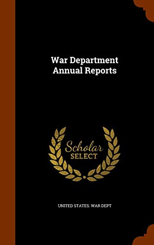 Stock image for War Department Annual Reports for sale by Reuseabook