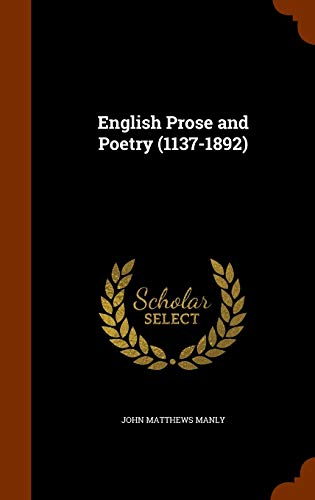 9781344088411: English Prose and Poetry (1137-1892)