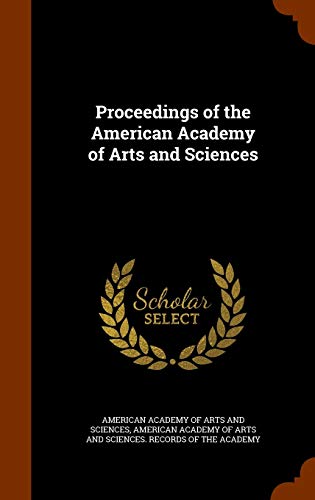 Beispielbild fr Proceedings of the American Academy of Arts and Sciences zum Verkauf von Buchpark