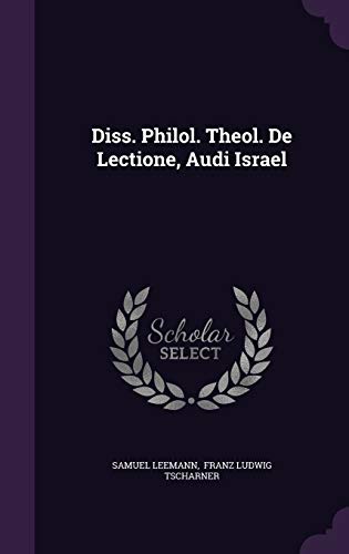 9781346386362: Diss. Philol. Theol. De Lectione, Audi Israel