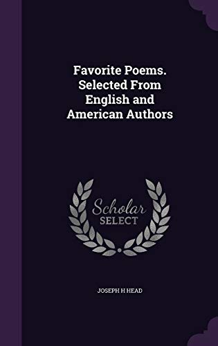 9781346744506: Favorite Poems. Selected From English and American Authors