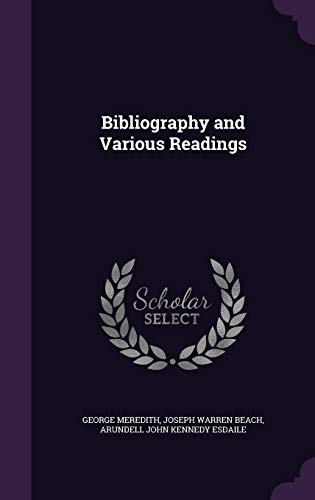 Beispielbild fr Bibliography and Various Readings zum Verkauf von ALLBOOKS1