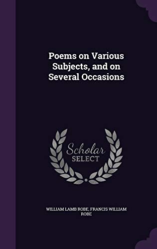 9781347426333: Poems on Various Subjects, and on Several Occasions