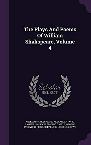9781347793374: The Plays And Poems Of William Shakspeare, Volume 4