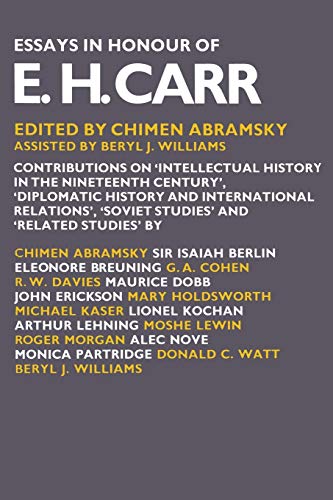 Beispielbild fr Essays in Honour of E. H. Carr zum Verkauf von Chiron Media