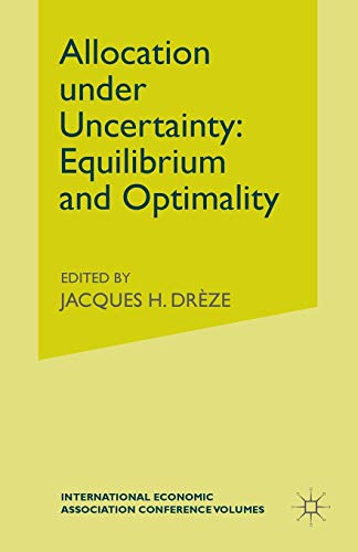 Beispielbild fr Allocation under Uncertainty: Equilibrium and Optimality zum Verkauf von Chiron Media