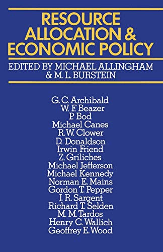 9781349026753: Resource Allocation and Economic Policy