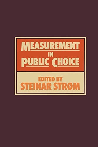 Beispielbild fr Measurement in Public Choice zum Verkauf von Chiron Media