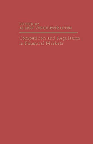 Imagen de archivo de Competition and Regulation in Financial Markets a la venta por Chiron Media