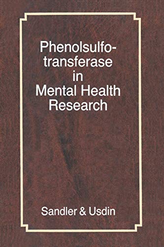 9781349061204: Phenolsulfotransferase in Mental Health Research