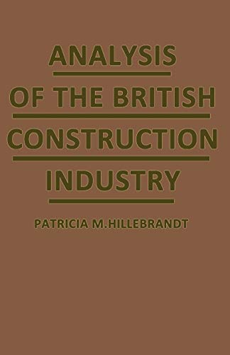 9781349066629: Analysis of the British Construction Industry