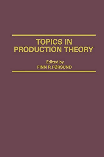 9781349071258: Topics in Production Theory (Scandinavian Journal of Economics)