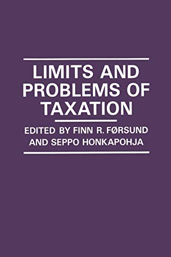 9781349080960: Limits and Problems of Taxation (Scandinavian Journal of Economics)