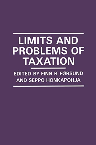 9781349080960: Limits and Problems of Taxation