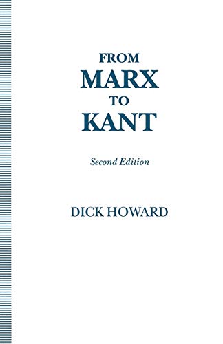 Stock image for From Marx to Kant for sale by Chiron Media