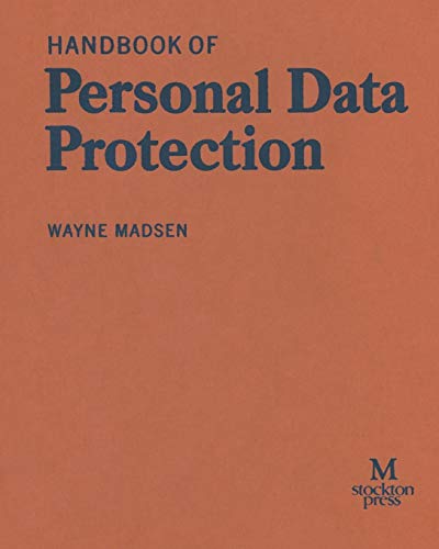 Beispielbild fr Handbook of Personal Data Protection zum Verkauf von Ria Christie Collections