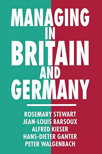 Imagen de archivo de Managing in Britain and Germany a la venta por Mispah books