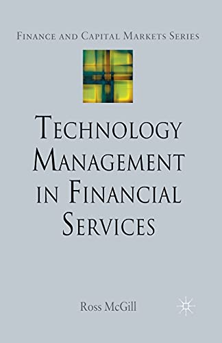 9781349282586: Technology Management in Financial Services (Finance and Capital Markets Series)