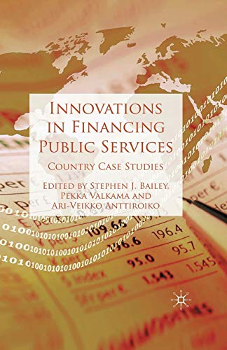 Imagen de archivo de Innovations in Financing Public Services: Country Case Studies a la venta por Kennys Bookshop and Art Galleries Ltd.