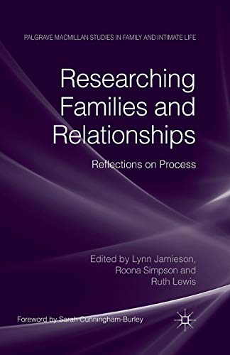 Beispielbild fr Researching Families and Relationships : Reflections on Process zum Verkauf von Chiron Media