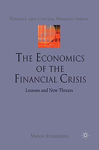 9781349328628: The Economics of the Financial Crisis: Lessons and New Threats (Finance and Capital Markets Series)