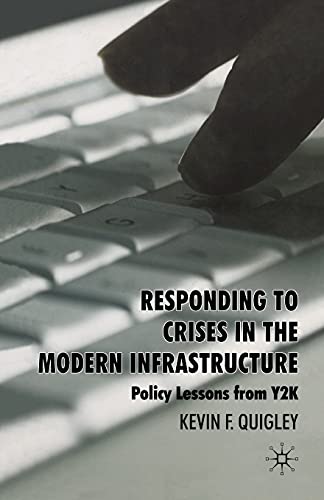 Stock image for Responding to Crises in the Modern Infrastructure: Policy Lessons from Y2K for sale by THE SAINT BOOKSTORE