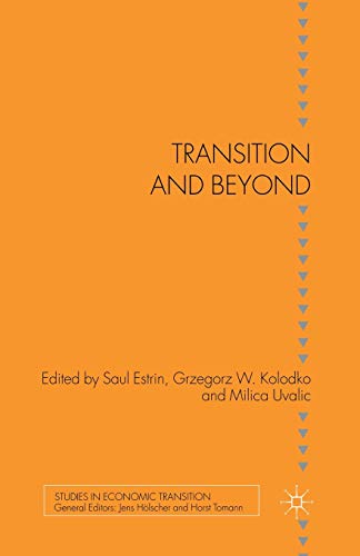 Beispielbild fr Transition and Beyond (Studies in Economic Transition) zum Verkauf von Anybook.com