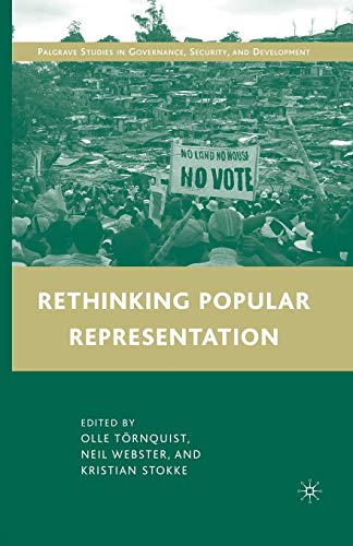 9781349383320: Rethinking Popular Representation (Governance, Security and Development)