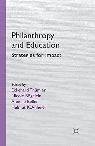 Stock image for Philanthropy and Education for sale by Kennys Bookshop and Art Galleries Ltd.